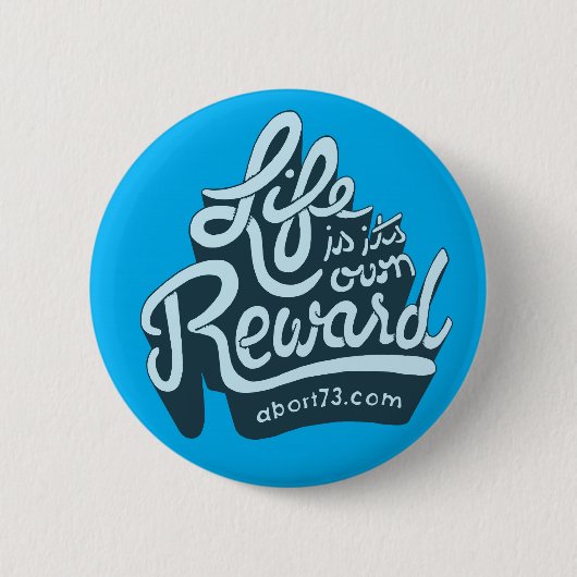 生命は自身の報酬です 缶バッジ (正面)