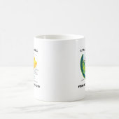 生命は荒いから滑らかに常に移動します コーヒーマグカップ (中央)