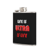 生命は超生命、超生命 フラスク (左)