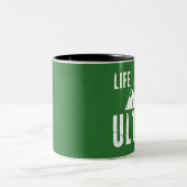 生命は超連続しています ツートーンマグカップ (中央)