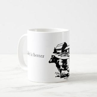 生命は農場のコーヒー・マグでよりよいです コーヒーマグカップ