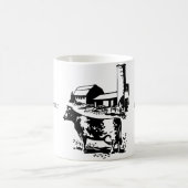 生命は農場のコーヒー・マグでよりよいです コーヒーマグカップ (中央)