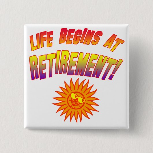 生命は退職で始まります! 缶バッジ (正面)