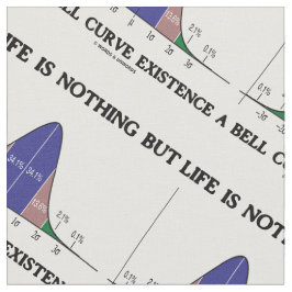 生命は鐘のカーブの存在のユーモアです ファブリック