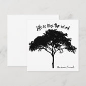 生命は風、カードのようです ノートカード (正面/裏面)