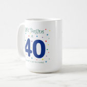 生命は40マグで始まります コーヒーマグカップ (正面左)