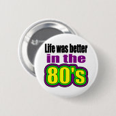 生命は80年代によりよかったです 缶バッジ (正面&裏面)