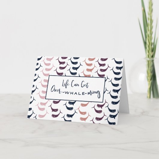 生命は.....または過剰クジラmingである場合もありま圧倒します カード (正面)