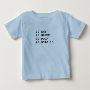 生命はBASICの短い袖のTシャツです ベビーTシャツ