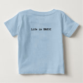 生命はBASICの短い袖のTシャツです ベビーTシャツ (裏面)