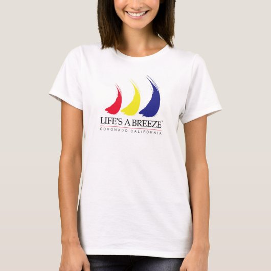 生命はBreeze®_Paint-The-Wind_CoronadoのTシャツです Tシャツ (正面)