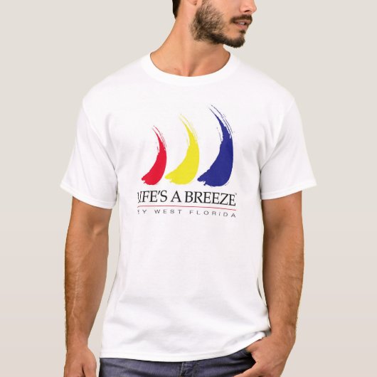 生命はBreeze®_Paint-The-Wind_Keyの西のTシャツです Tシャツ (正面)
