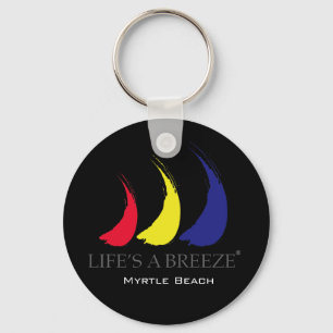 生命はBreeze®_Paint-The-Wind_Myrtleのビーチです キーホルダー