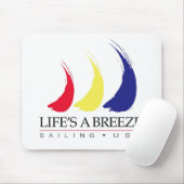 生命はBreeze®_Paint-The-Wind_Sailing米国です マウスパッド (マウス)