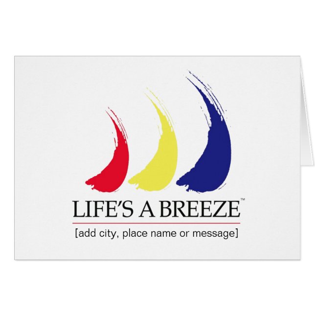 生命はBreeze®_Paint-The-Wind_Templateカードです (正面横)