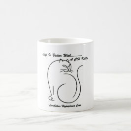 生命はCHの子猫のコーヒー・マグとよりよいです コーヒーマグカップ