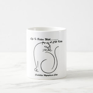 生命はCHの子猫のコーヒー・マグとよりよいです コーヒーマグカップ