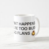 生命はFLANの何が起こるかマグです コーヒーマグカップ (正面右)