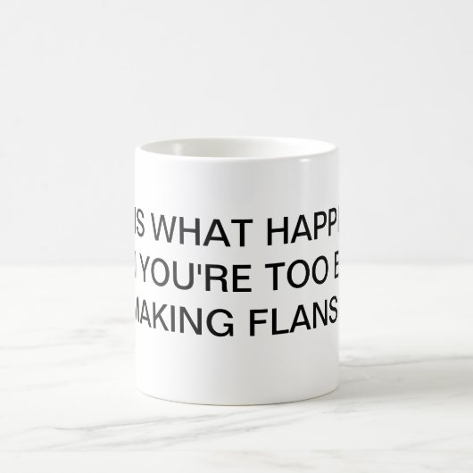 生命はFLANの何が起こるかマグです コーヒーマグカップ (中央)