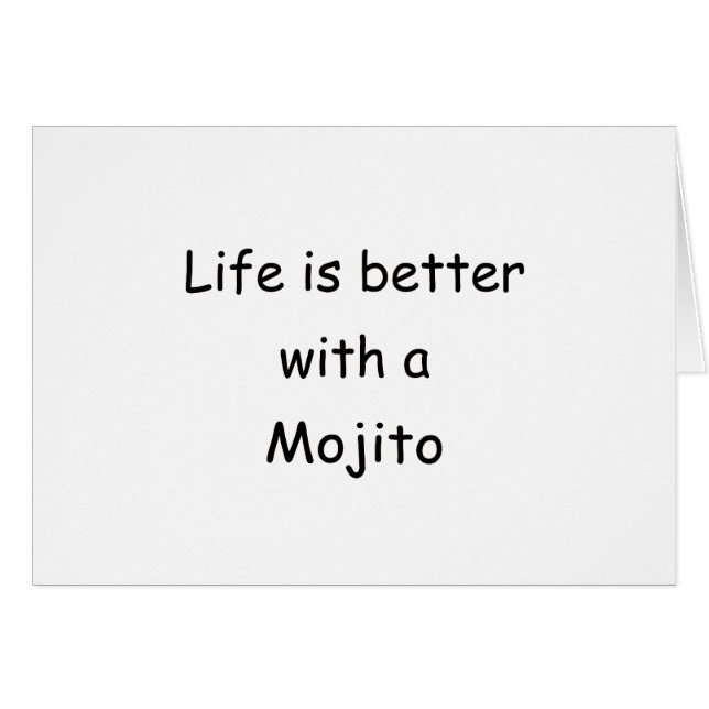 生命はMojitoとよりよいです (正面横)