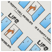 生命はMontyホール問題3のドアのヤギです ファブリック (クローズアップ)