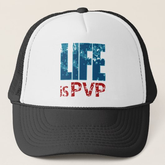 生命はPVPのゲーマーのデザインです キャップ (正面)