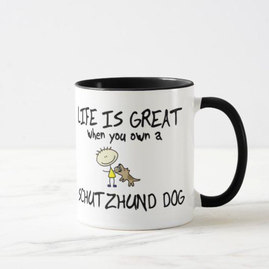 生命はSchutzhundの素晴らしいマグです マグカップ (右)
