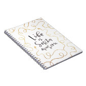 生命はSortaの素晴らしい螺線形ノートです ノートブック (右側)