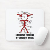 生命はWillis (健康)の私の円を貫流します マウスパッド (マウス)