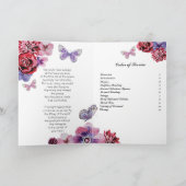 生命または記念プログラムの葬式かお祝い プログラム (内部)