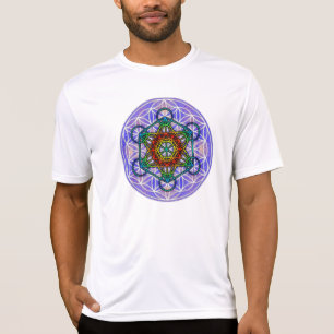 生命またはMetatronの立方体の花 Tシャツ