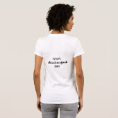 "生命よりよく流れます…"は Tシャツ (裏面フル)
