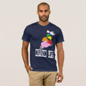 生命を守って下さい、雨の後で逆転させて下さい/… (暗闇) Tシャツ (正面フル)