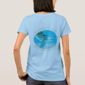 生命を尊重保し海をクリーン Tシャツ (裏面)