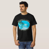 生命を尊重保し海をクリーン Tシャツ (正面フル)