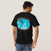 生命を尊重保し海をクリーン Tシャツ (裏面フル)