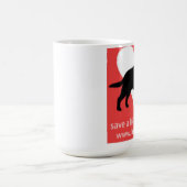 生命を採用します実験室のマグ、黒い実験室を救って下さい コーヒーマグカップ (中央)