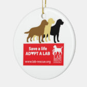 生命を採用します実験室の陶磁器の円形のオーナメントを救って下さい セラミックオーナメント (左)