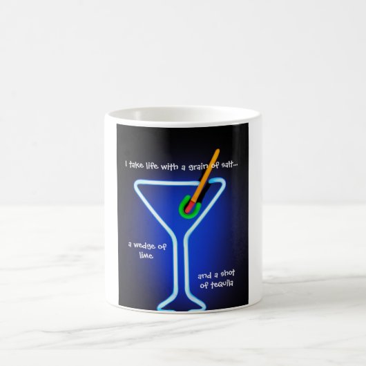 生命を控えめに取って下さい コーヒーマグカップ (中央)