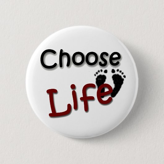 生命を選んで下さい 缶バッジ (正面)