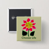 生命を選んで下さい 缶バッジ (正面&裏面)