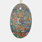 生命オーナメントの車輪 セラミックオーナメント (左)