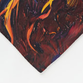 生命カラフル根の木の知識ウィズダム平和 フリースブランケット (角)