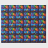 生命カラフル根の木の知識ウィズダム平和 ラッピングペーパー (フラット)