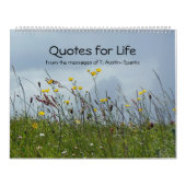 生命カレンダーの選択Aのための引用文 カレンダー (カバー)