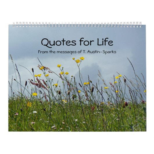 生命カレンダーの選択Aのための引用文 カレンダー (カバー)