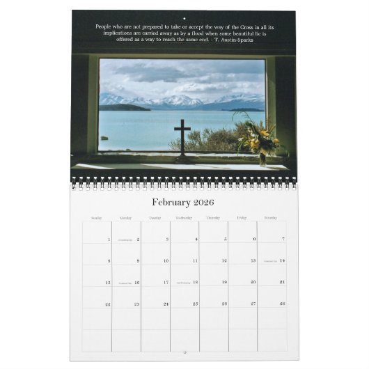 生命カレンダーの選択Cのための引用文 カレンダー (2月 2026)