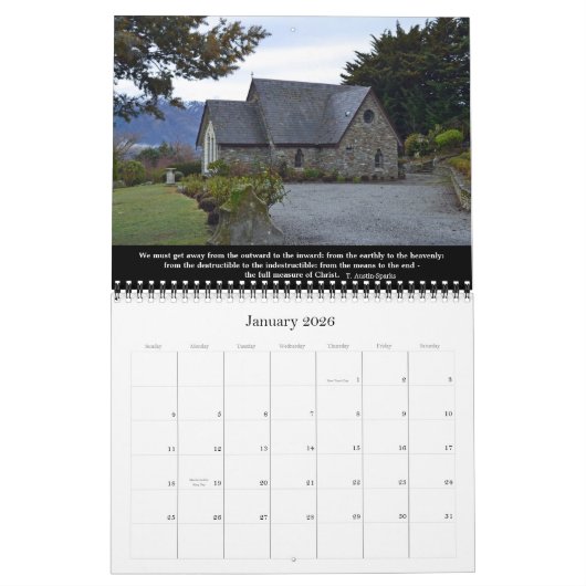 生命カレンダーの選択Dのための引用文 カレンダー (1月 2026)