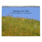 生命カレンダーの選択Dのための引用文 カレンダー (カバー)