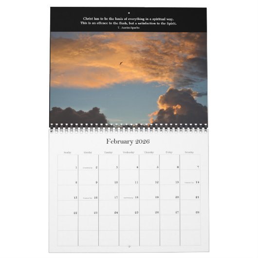 生命カレンダーの選択Dのための引用文 カレンダー (2月 2026)